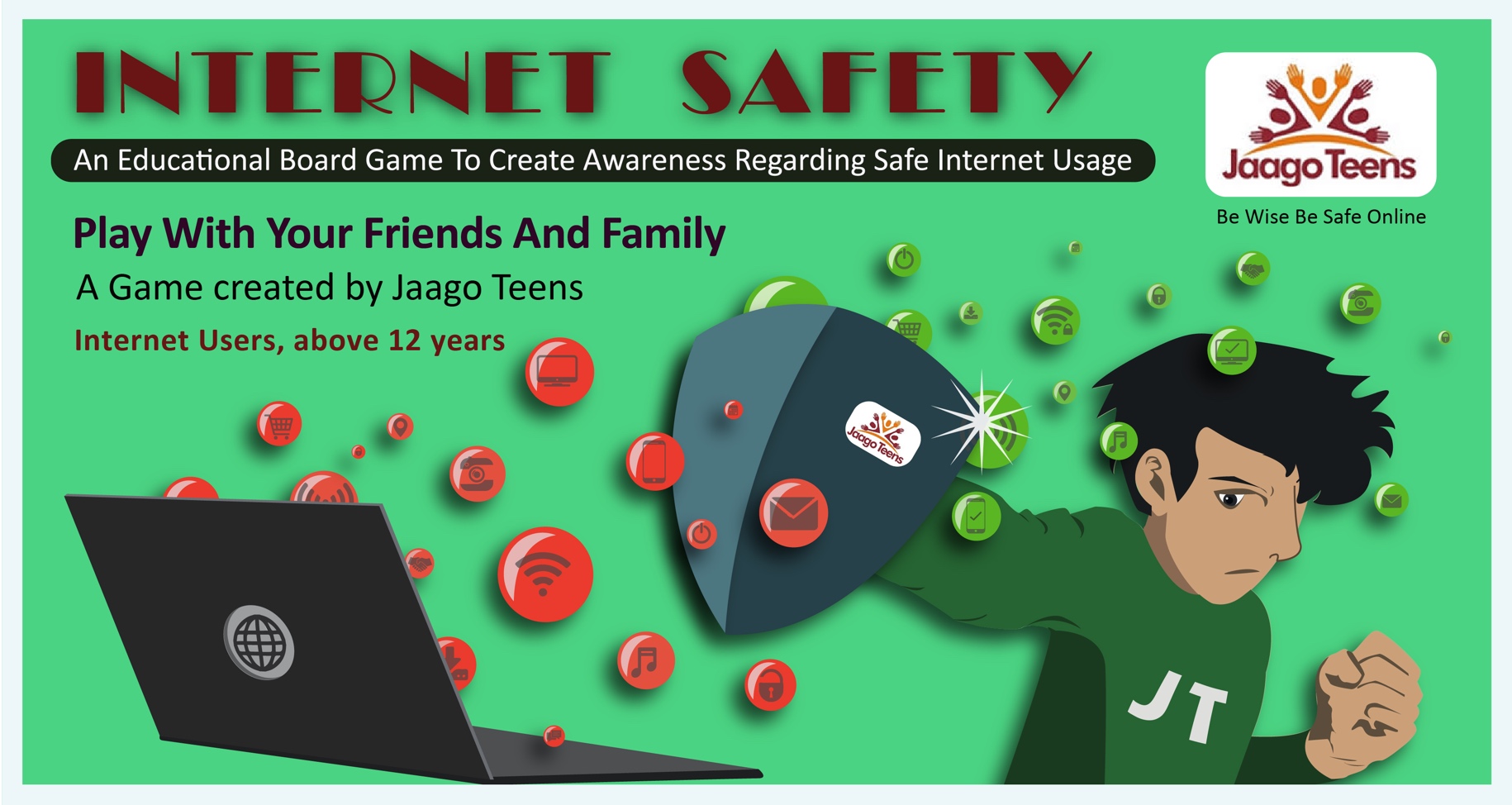 Internet Safety board game - to teach safety rules through a fun game